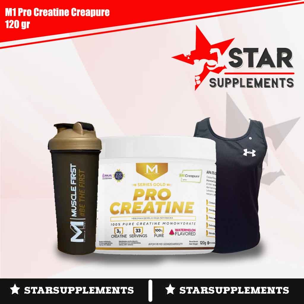 M1 Muscle First Gold PRO CREATINE CREAPURE (120 & 240 gram) / MuscleFirst Creatine