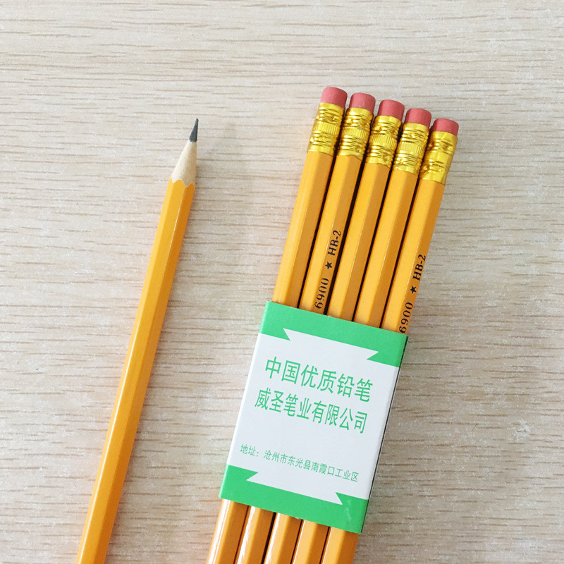 

1pcs Creative Stationery Wayson Brand With Rubber HB Pencil Log Primary School Pencil Children's Prize Wholesale
