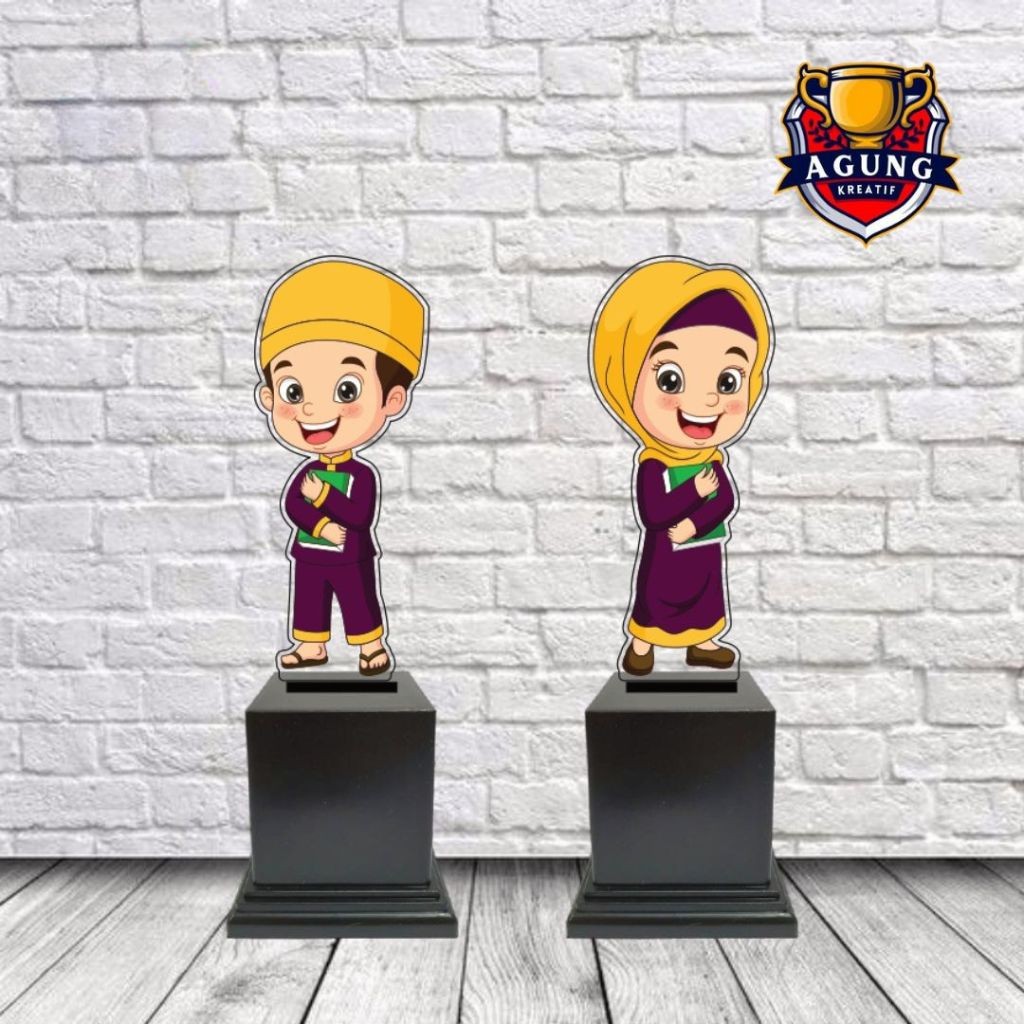 Piala Akrilik Anak Piala Wisuda- Piala ANAK Muslim - Plakat Akrilik Wisuda - Plakat Akrilik - Plakat
