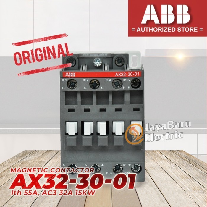 Kontaktor Contactor ABB AX32 AX32-30-10 AX32-30-01 24V 110V 220V 380V - AX32-30-01 (NC), 110V