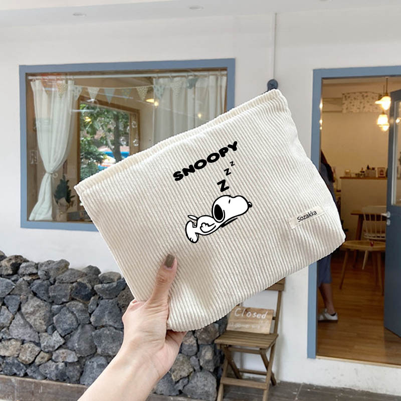 

Snoopies Dog Makeup Bags for Women Anime Large Capacity Cosmetic Storage Bag for Women Girls Handbag Organizer Case Ladies Bag