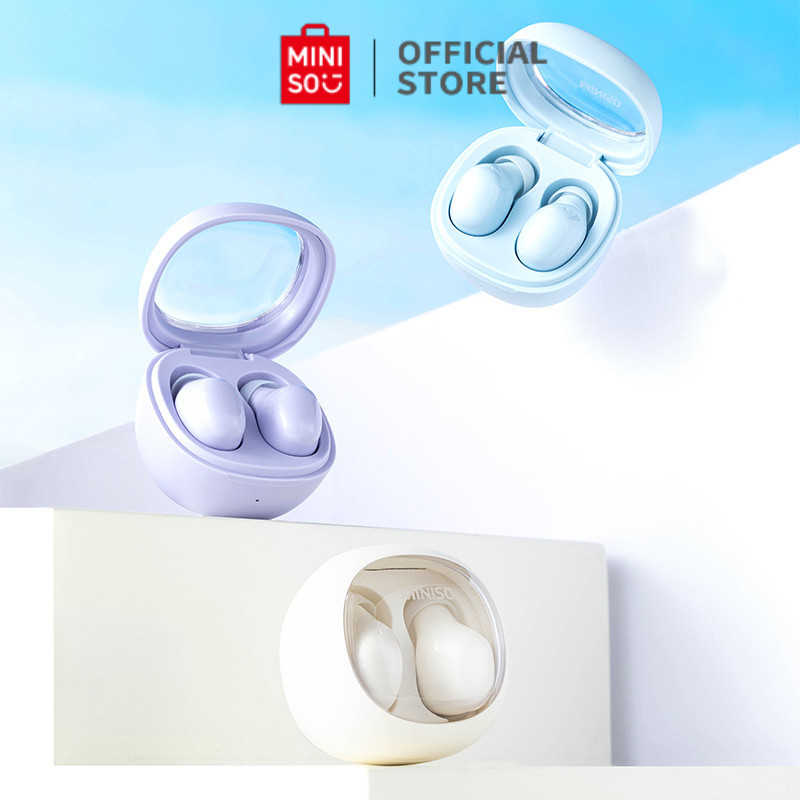 Miniso earphone bluetooth TWS Colored Beans Under A Skylight Series Headset Bluetooth hemat biaya de