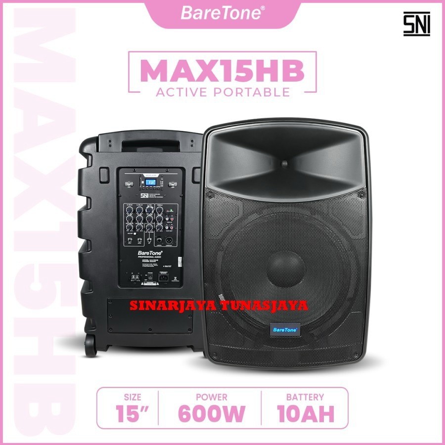 PROMO SPESIAL AWAL BULAN SAMPAI AKHIR BULAN speaker portable meeting wireless baretone max15 hb max15hb max 15hb 15 inch