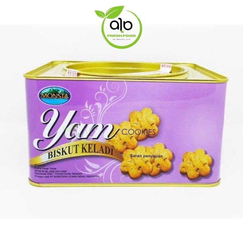 

MONSTA YAM COOKIES 700GR | YAM COOKIES BISKUIT KELADI | TARO BISKUIT | BISKUIT KELADI - BEST Fresh Food