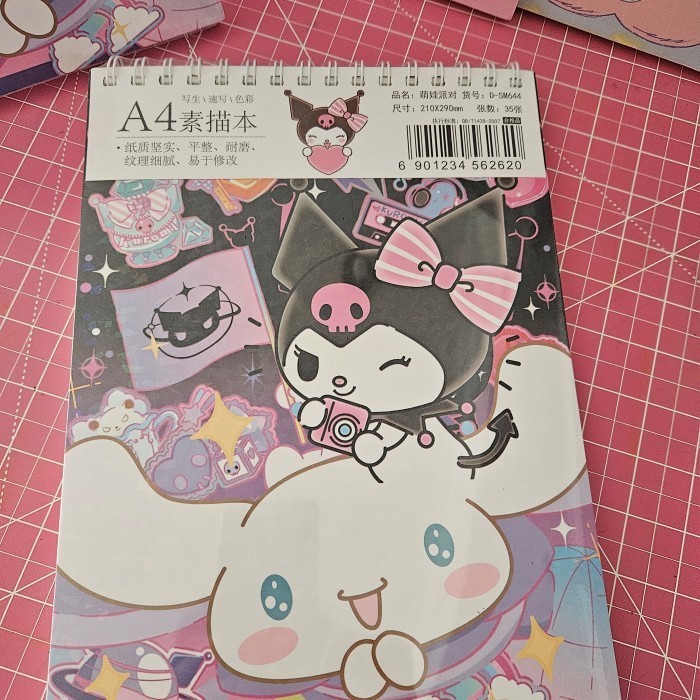 

Lovely- Buku gambar cinnamoroll kuromi sanrio size A4 - Moroll