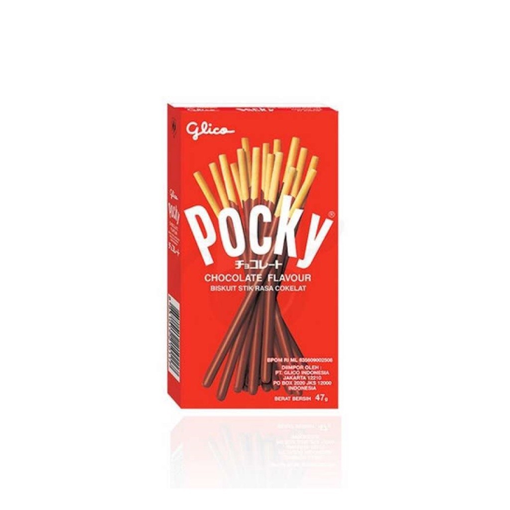 

Pocky Biskuit Stik Bersalut Rasa Cokelat 47 gr