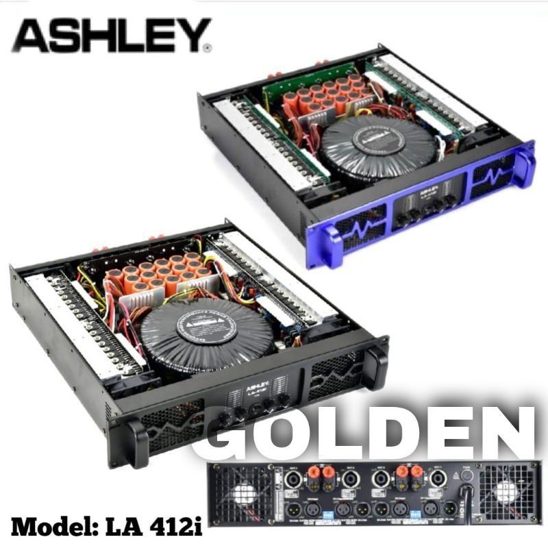 Power Ashley LA 412 i Amplifier 4 Channel Ashley LA 412i Class H Original