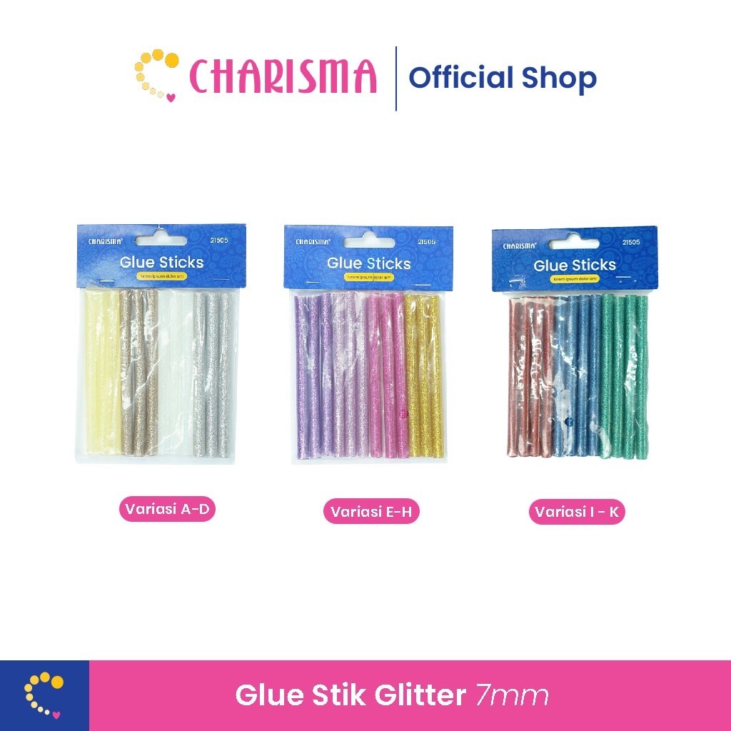 

Charisma Glue Stick Glitter - Isi Lem Tembak Gliter - Craft & Aksesoris - 93917