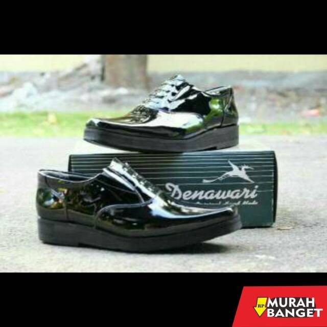 Sepatu pdh- SEPATU PDH DINAS POLISI/PDH PENDEK SOL TEBAL DENAWARI
