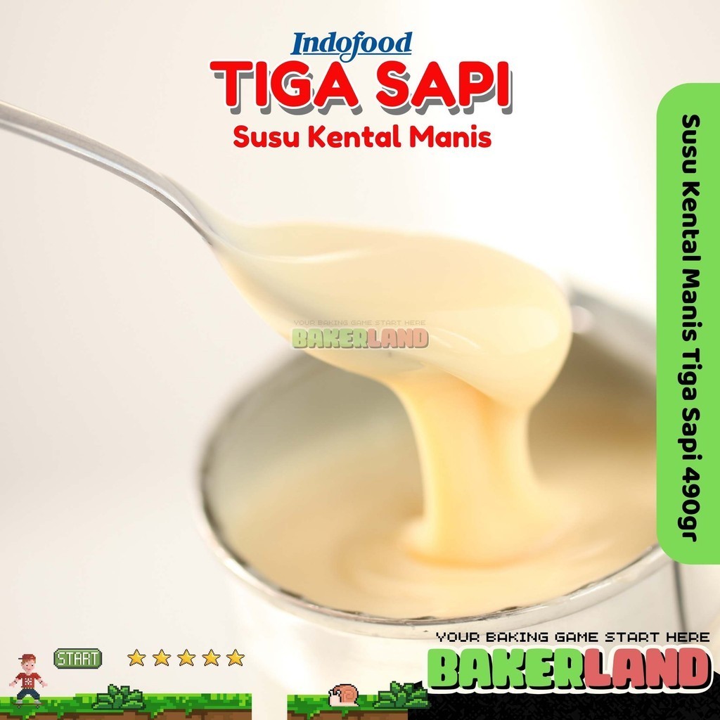 

Tiga Sapi Susu Kentan Manis / Susu Kental Manis 480gr / Susu Kental Manis Putih