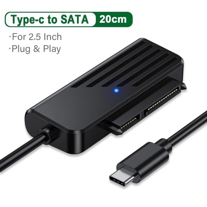 Adaptor Adapter USB Type C To SATA Hardisk SSD 2.5 Inch Pembaca Hardisk Internal External