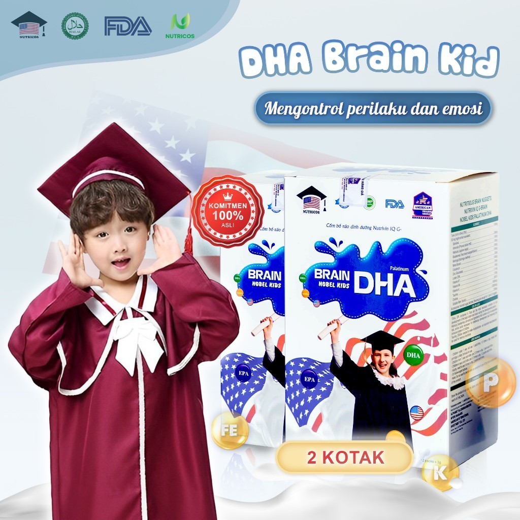 [ BEST SELLER ] (Authentic )DHA Mengontrol perilaku - DHA Brain Kid - Vitamin nutrisi mendukung kont