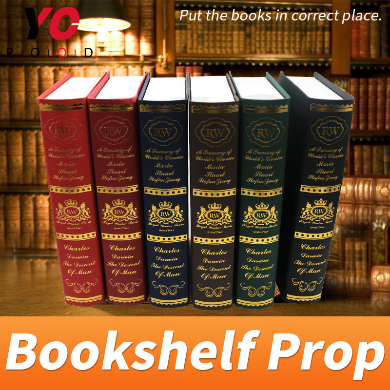 

Bookshelf prop real life escape room prop put all books in corrct places to unlock takagism game supplier YOPOOD
