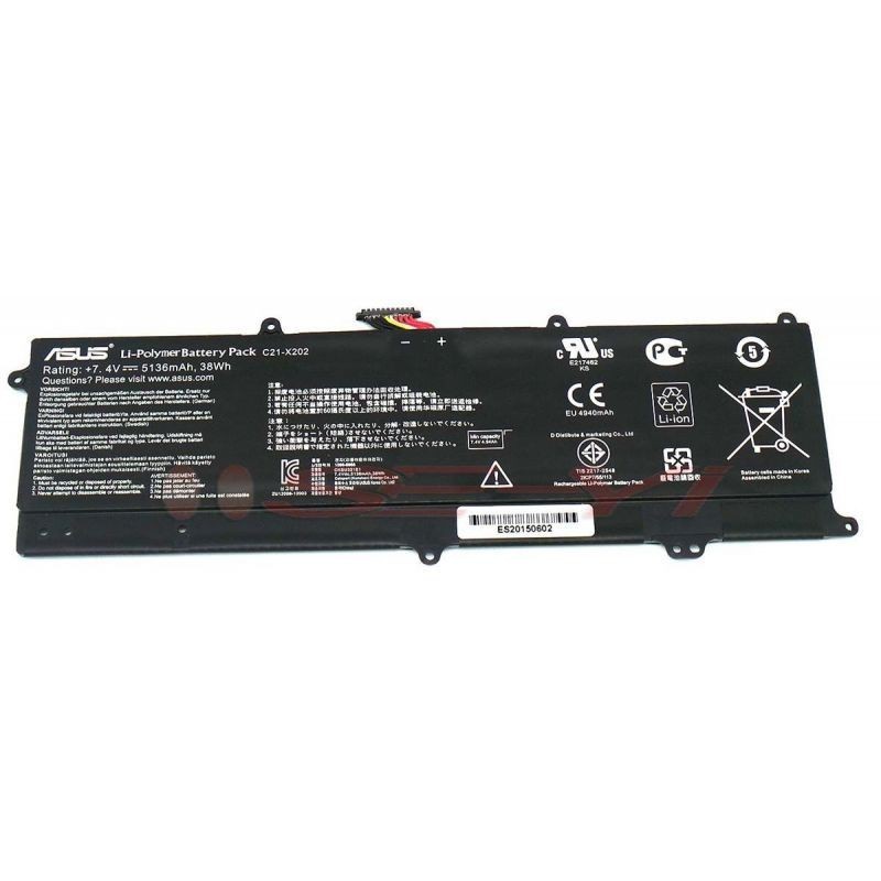 Baterai Asus X201 X201E X202 X202E S200E Q200E C21-X202