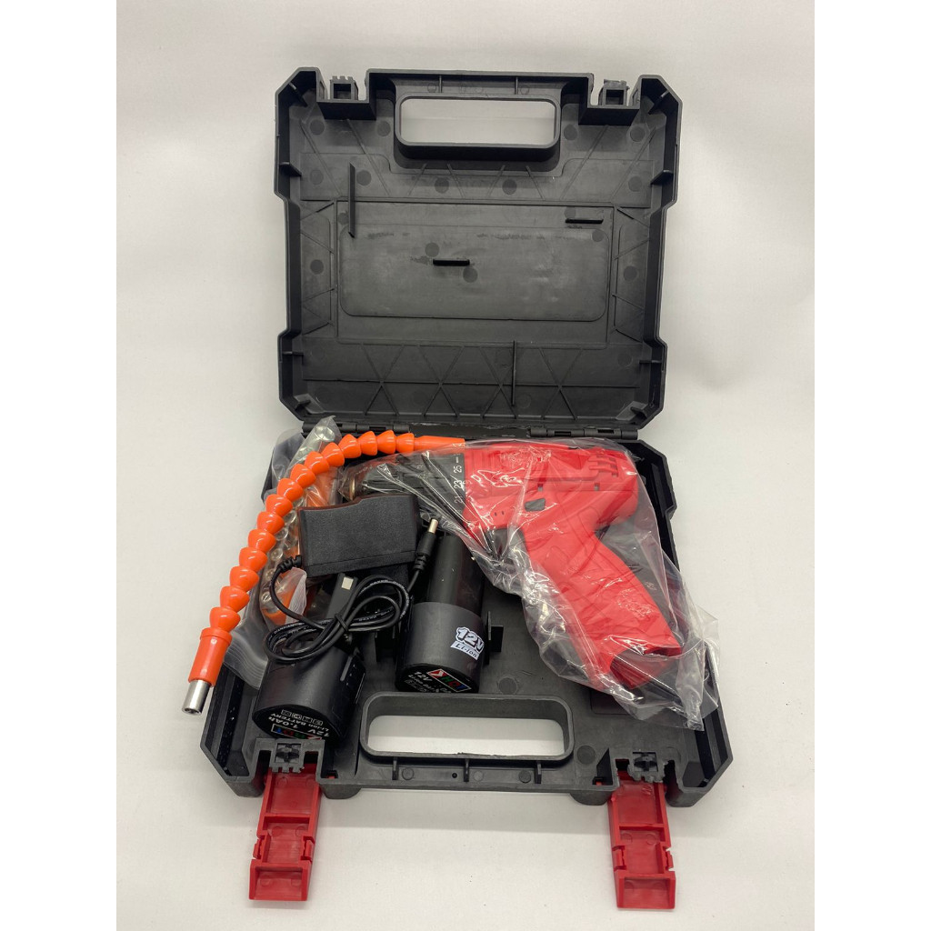 Mesin Bor Baterai HDT 12V Full Set (2Baterai)