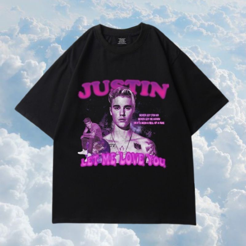 T SHIRT JUSTIN BIEBER BOOTLEG - KAOS BAJU JUSTIN BIEBER TERLARIS TERMURAH