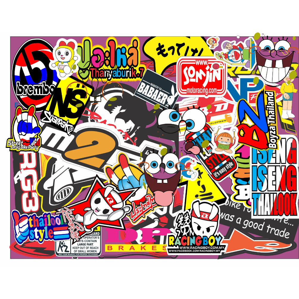 

118 STIKER MINI STIKER BRAND STIKER RACING STIKER DECAL, STIKER TUMBLER ,KULKAS, HP, CASE, LAPTOP,dll