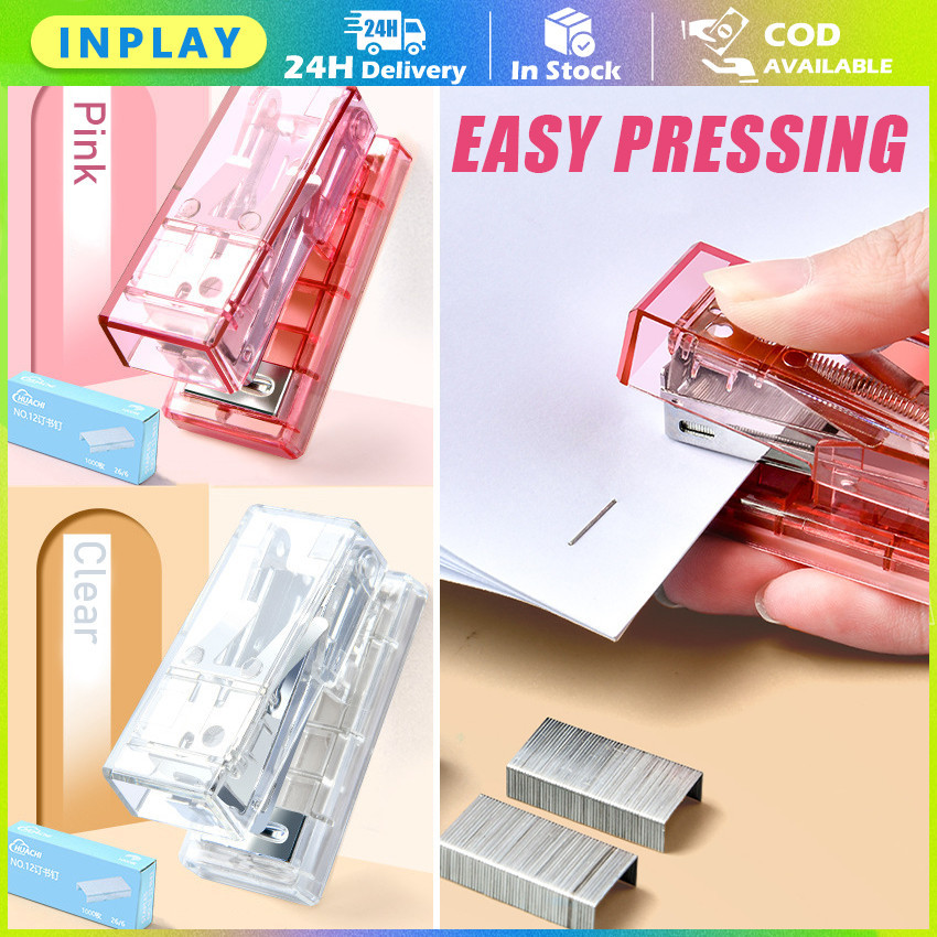 

Stapler Transparan Desain Premium Berbentuk Mini / Mesin Penyunting Siswa / Mini-Small Stapler