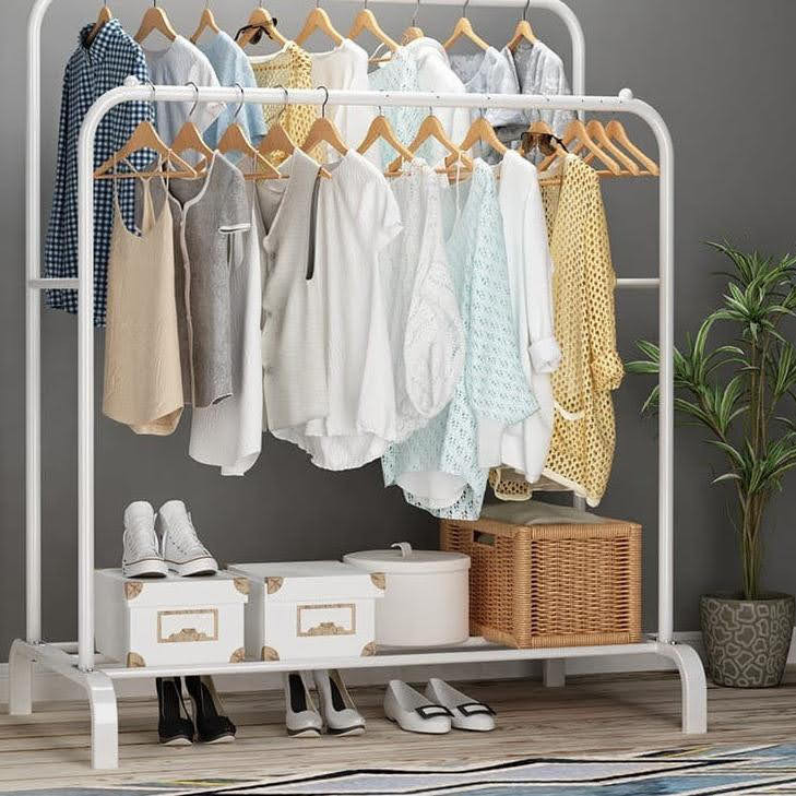 Big Stand Hanger Double/ Rak Gantungan Baju  Double Big Stand Hanger