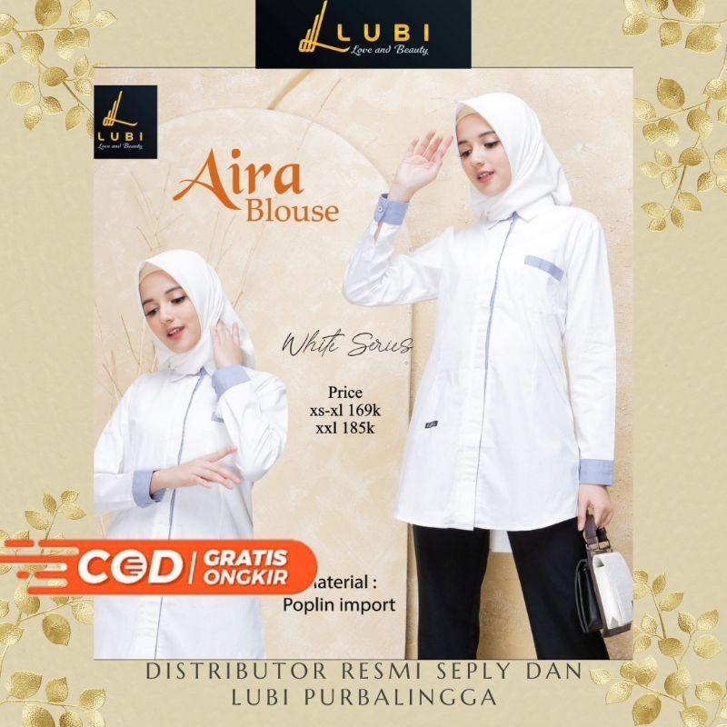 Tunik Dan Blouse White Series UNIK DAN BLOUSE  WHITE SERIES LUBI ATHIFA DAN AIRA  PUTIH SERIES| SEPL
