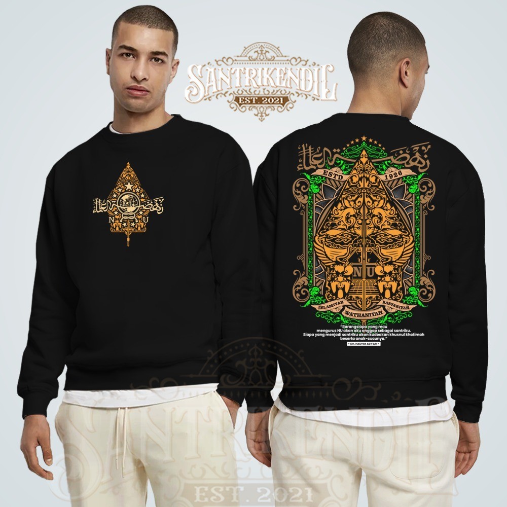 SWEATER SANTRI (GUNUNGAN) terbaru crewneck santri anak dan dewasa pria dan wanita / jaket santri / s
