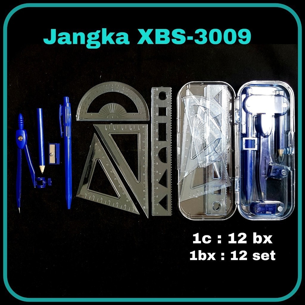 

SOS Jangka XBS-3009 Set 8 / Jangka Sekolah / Math Set/Compass Set