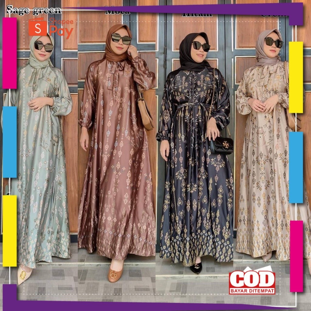 [PREMIUM BIG SALE] .Diorta Gamis Wanita Terbaru Best Seller Bahan Maxmara Silk Lembut dan Nyaman Dre