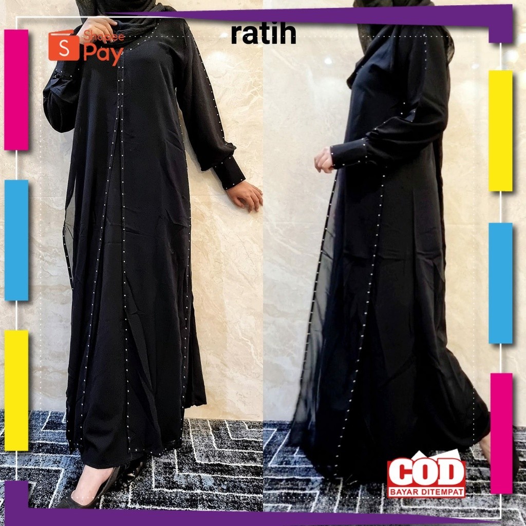 [PREMIUM BIG SALE] promo-big sale-Best seller-dress hitam-dress polos-murah gamis turkey-gamis turki