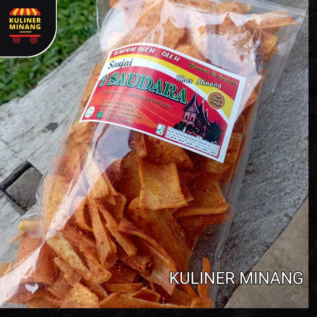 

Keripik Talas Balado Kunyit 250g 3 Saudara Snack Kuliner Minang Kabau Enak