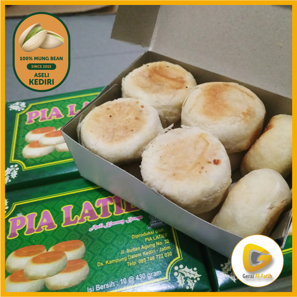 

Yukii Store - Bakpia Basah - Pia Latief - Oleh - oleh Aseli Kediri per Kotak isi 10 Biji