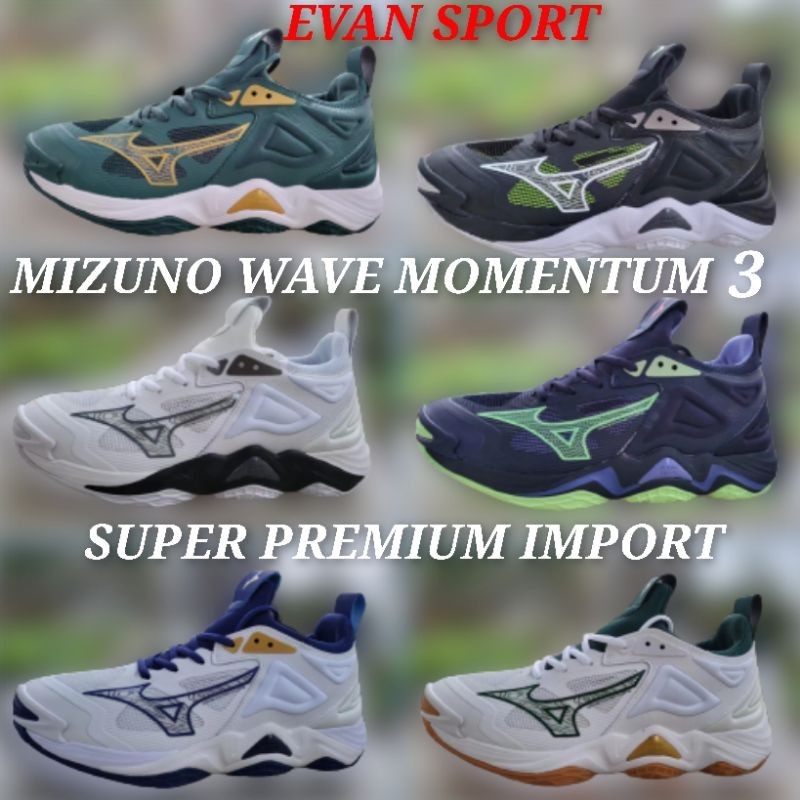 COD Sepatu Voli Mizuno Wave Momentum 3 Volley Mizuno Import Promo Sepatu Volley Sepatu Sepatu Mizuno Wave Momentum Pria