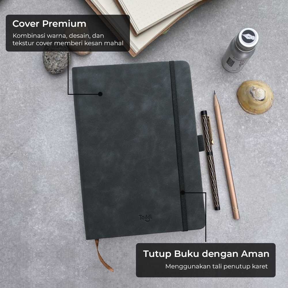 

TaffHOME Toddi Buku Catatan Harian Notebook with Pen Holder - LXY0133 Diskon besar