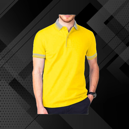 KAOS POLO SHIRT LENGAN PENDEK KERAH KOMBINASI BAJU PRIA WANITA POLOS WARNA HITAM PUTIH COKLAT KUNING