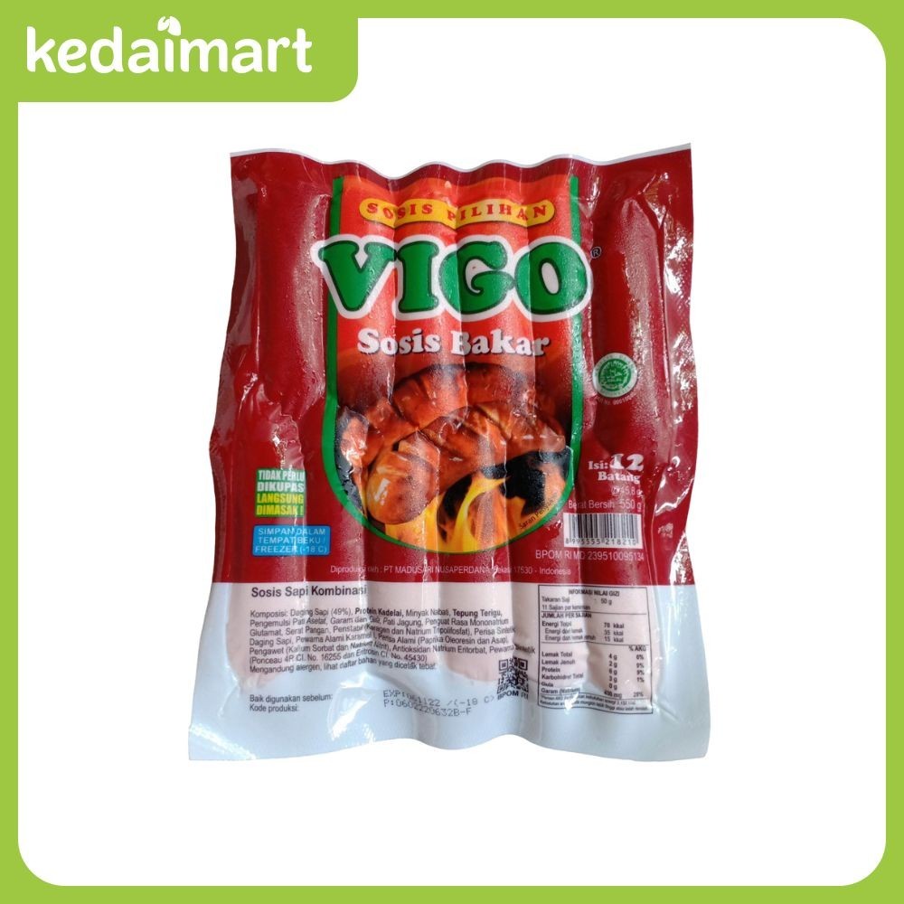 

Vigo Sosis Sapi Bakar Isi 12