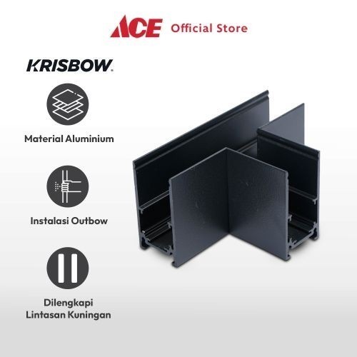 Ace Krisbow Part Konektor Rel Lampu Sorot Magnetic T High Part Connector Railing Surface Aksesoris P