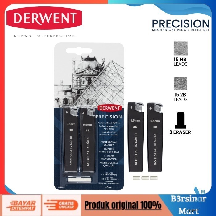 

[[KUALITAS TERBAIK]] Pensil Mekanik Derwent Precision Mechanical Pencil Set HANYA REFILL COD