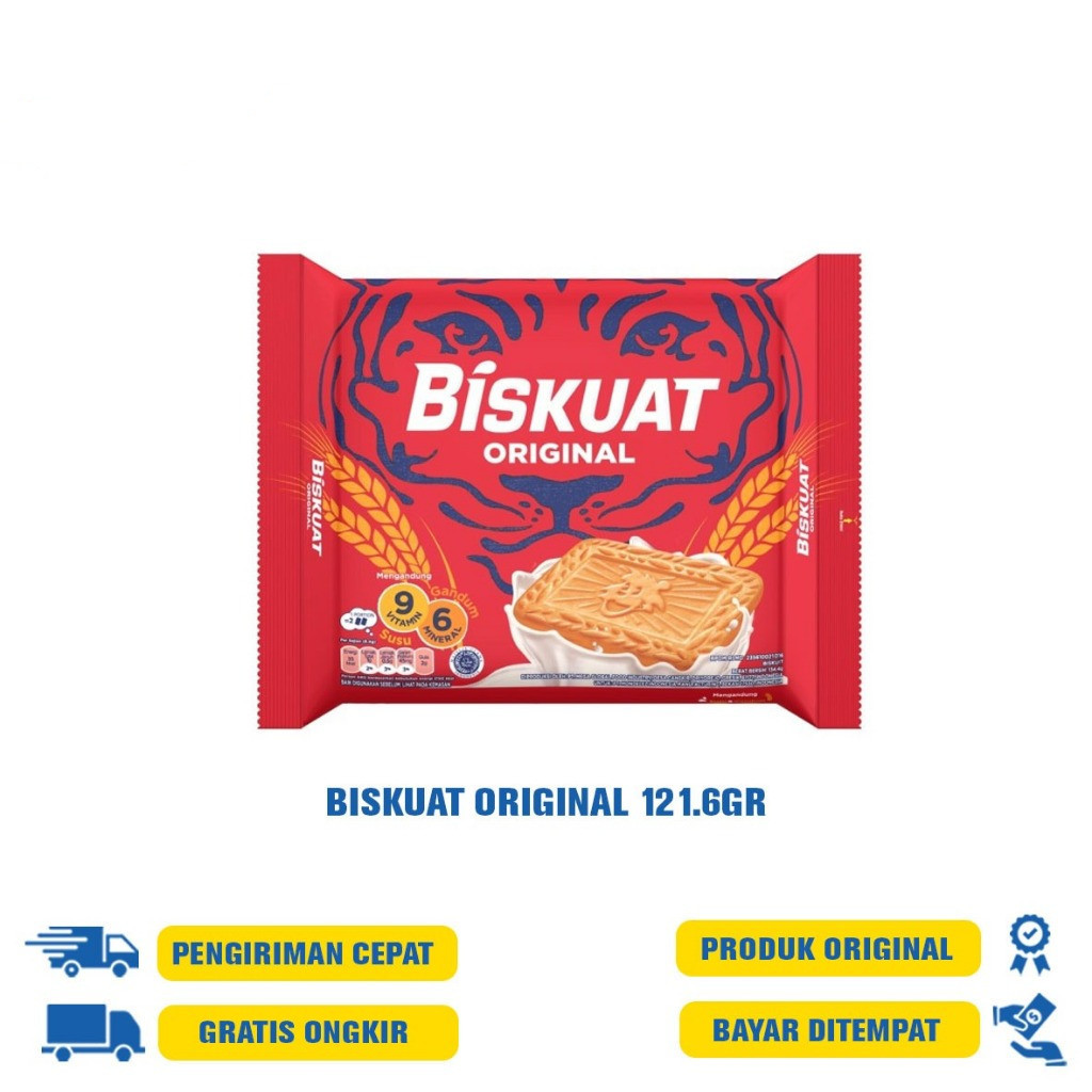 

BISKUAT ORIGINAL & COKLAT 121.6 GR