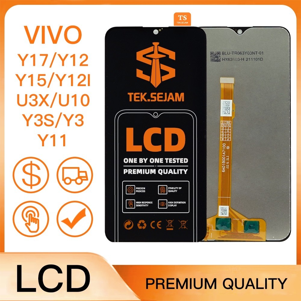 【ORI】Lcd hp VIVO Y12 Y15 Y17 Y12i Y11 Y3 Y3S Original 100% Touchscreen Murah