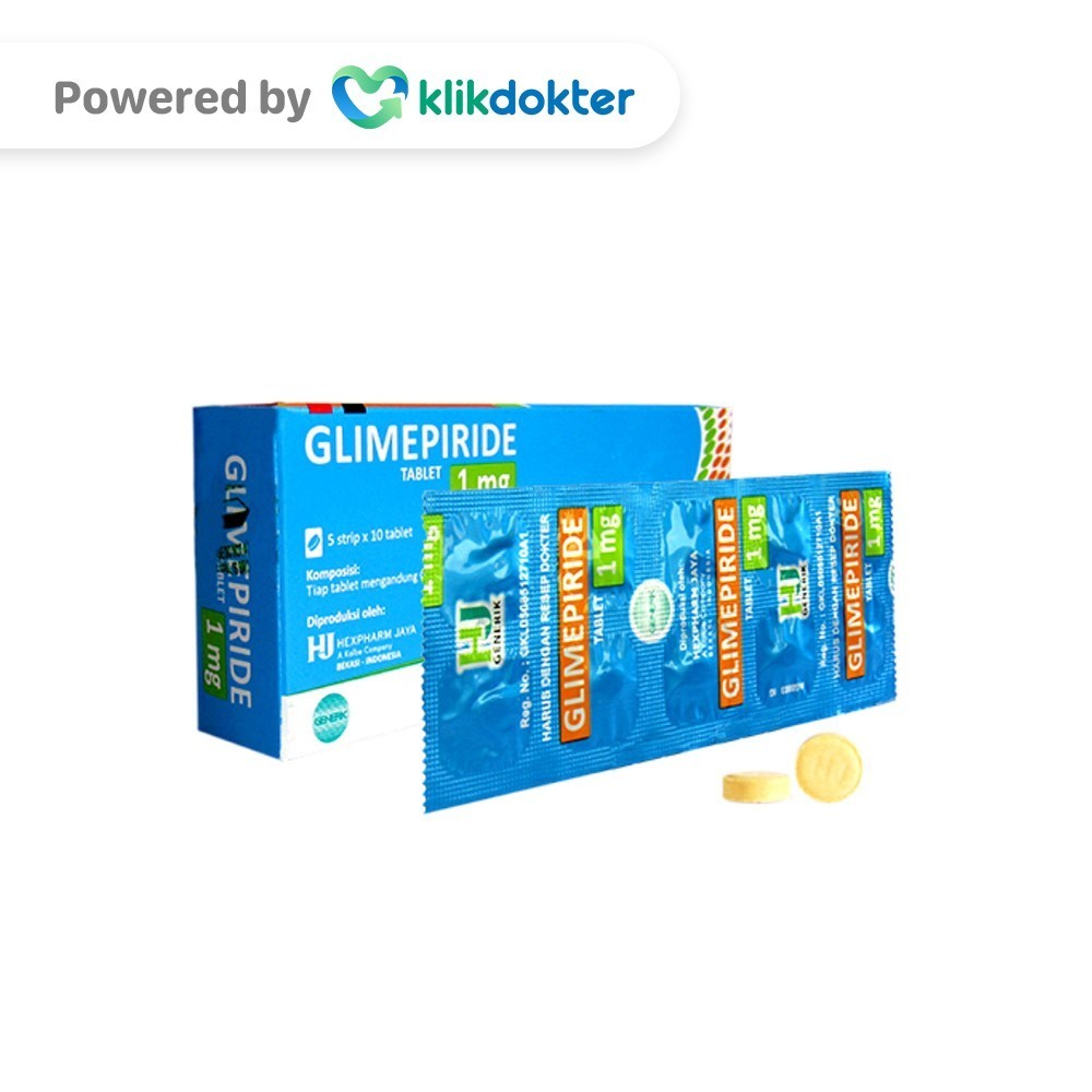 Glimepiride 1mg 10 Tablet Generik