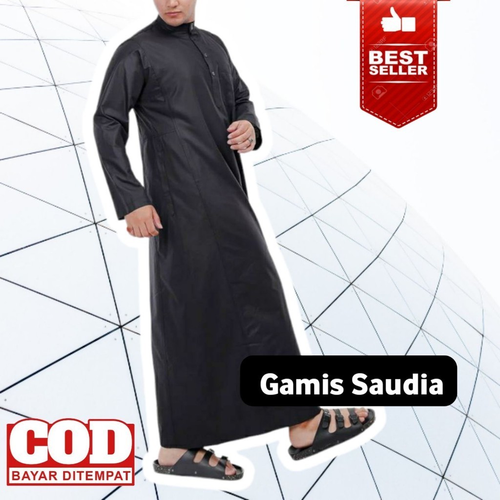Jubah Pria Hitam / Gamis Pria Premium / Jubah Pria Putih / Gamis Saudi / Jubah Pria Premium / Jubah 