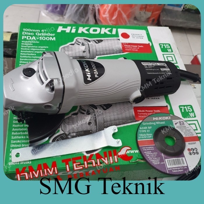 Berkualitas MESIN GERINDA TANGAN HITACHI PDA 100 100M PDA100M HIKOKI ANGLE GRINDER OIU876