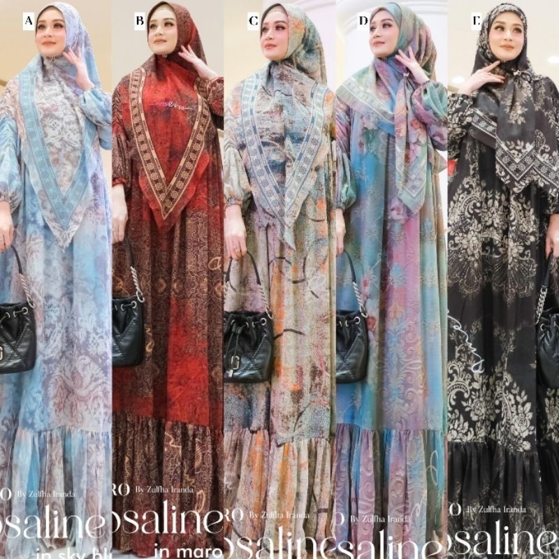 ROSALINE SERIES VOL 6 by OMEIRO Dress Scraft Syari Khimar by Omeiro TOKO ZAHRA COLLECTION