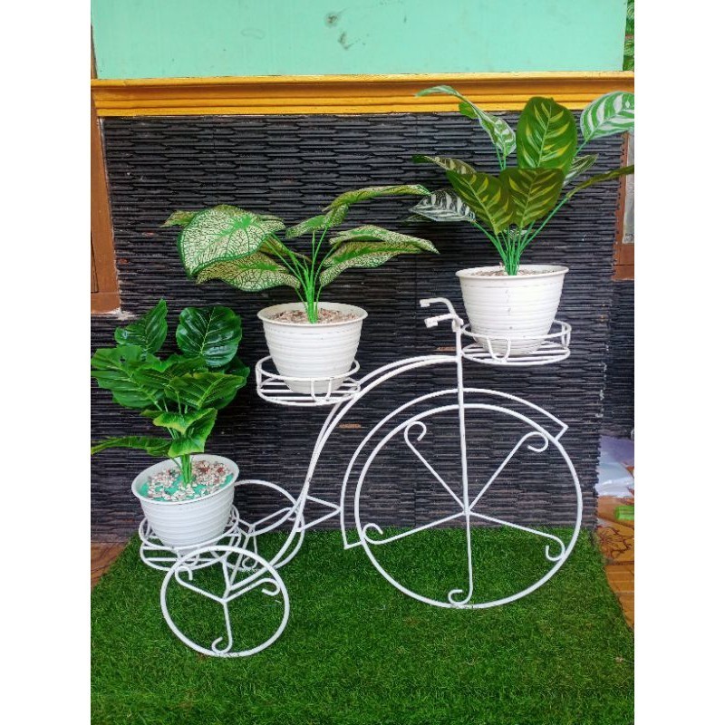 Rak Pot Bunga Rak bunga sepeda Rak pot besi Minimalis