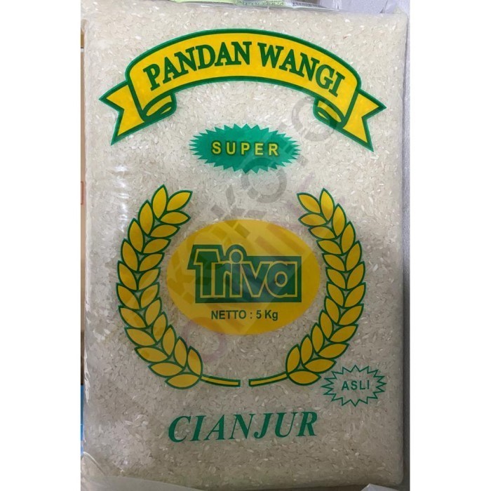 

Beras Pandan Wangi Premium Merk Triva 5kg **KHUSUS GOSEND/GRAB**