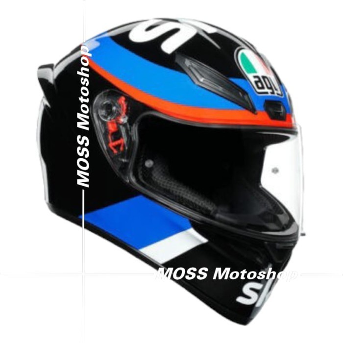 HELM AGV K1 REP VR46 SKY RACING TEAM BLACK RED | HELM FULL FACE AGV K1 | ORIGINAL PRODUCT