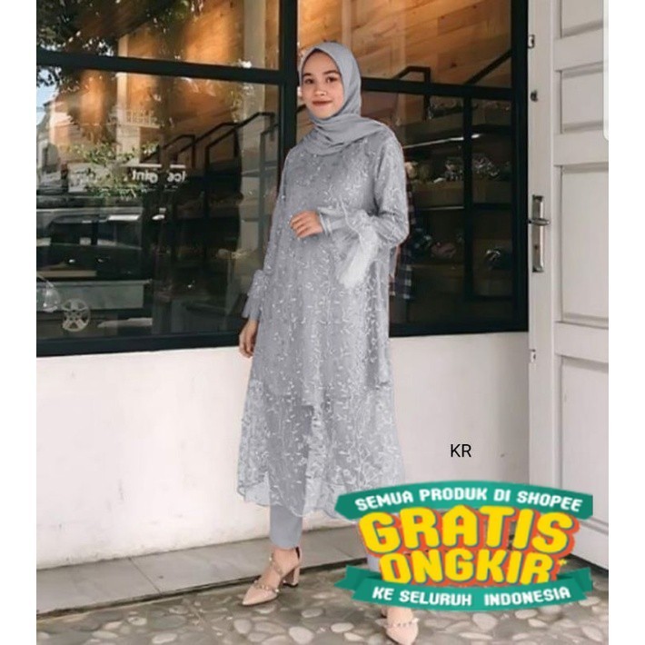 BAJU GAMIS MUSLIM WANITA SYARI LEBARAN 2024 TERBARU PREMIUM MUSLIMAH KONDANGAN NIKAHAN PESTA WISUDA 