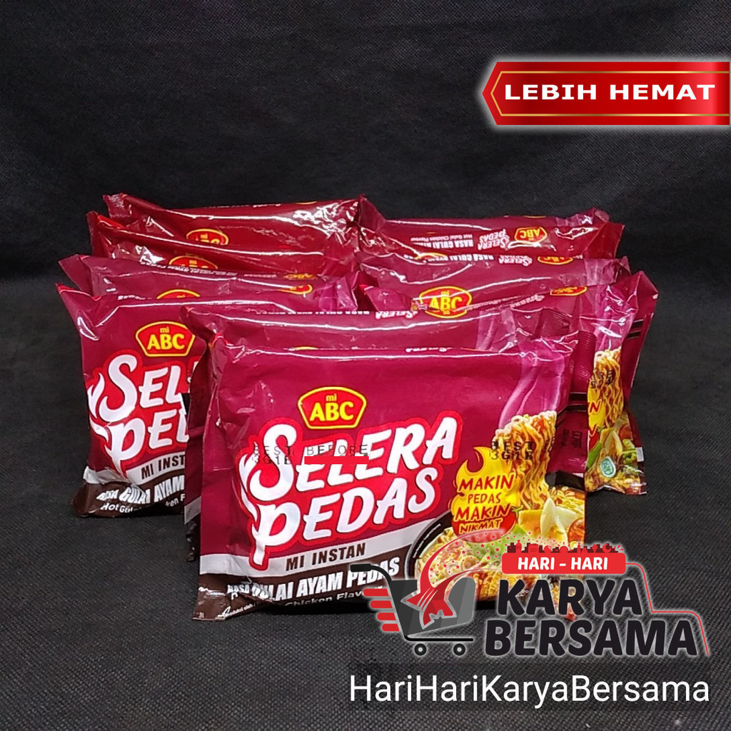 

MIE INSTAN ABC SELERA PEDAS GULAI AYAM PEDAS PACK 10'S X 70GR