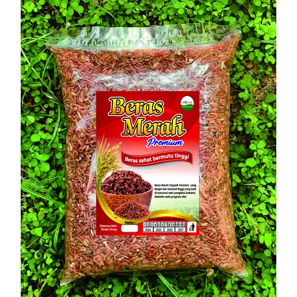 

Beras Merah Organik 1 Kg Beras Rendah Gula Pulen Original