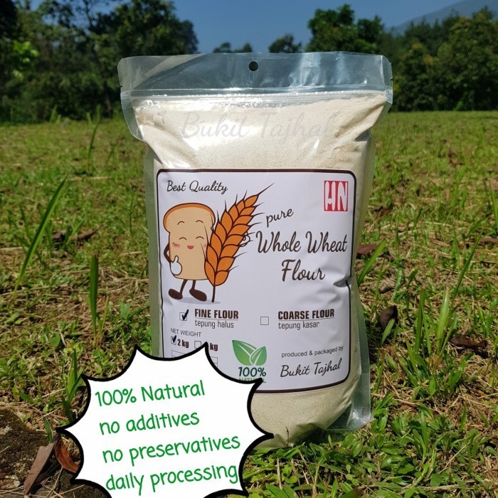 

Sale- Whole Wheat Soft Flour 2 kg / Tepung Gandum Utuh Halus 2 kg
