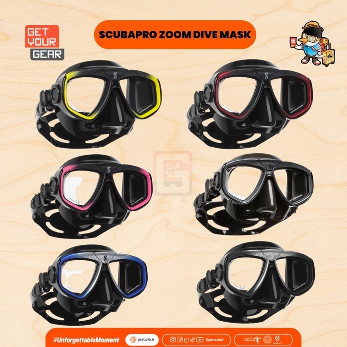 Scubapro Zoom Dual Lens Mask Scuba Diving - Masker Selam